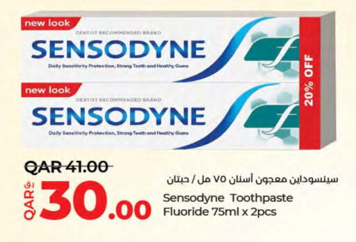 SENSODYNE Toothpaste  in LuLu Hypermarket in Qatar - Al Wakra