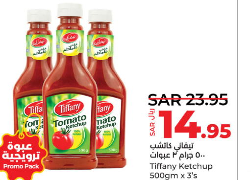 TIFFANY Tomato Ketchup  in LULU Hypermarket in KSA, Saudi Arabia, Saudi - Saihat