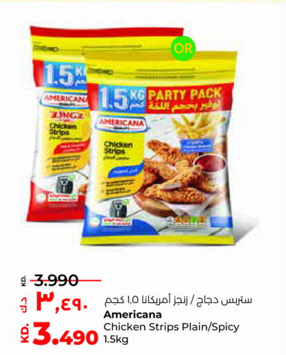 AMERICANA Chicken Strips  in Lulu Hypermarket  in Kuwait - Jahra Governorate