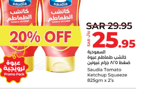 SAUDIA Tomato Ketchup  in LULU Hypermarket in KSA, Saudi Arabia, Saudi - Saihat