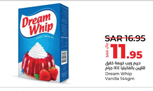 DREAM WHIP Whipping / Cooking Cream  in LULU Hypermarket in KSA, Saudi Arabia, Saudi - Dammam