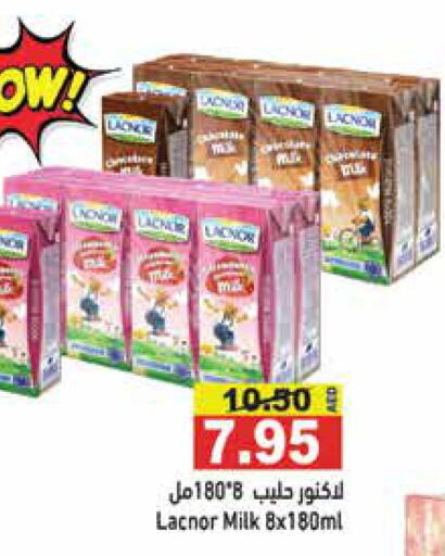 LACNOR Flavoured Milk  in Aswaq Ramez in UAE - Ras al Khaimah