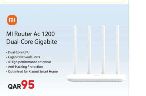 XIAOMI Wifi Router  in Ansar Gallery in Qatar - Al Shamal