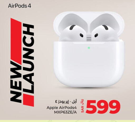 APPLE Earphone  in LULU Hypermarket in KSA, Saudi Arabia, Saudi - Hafar Al Batin