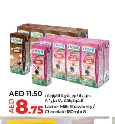 LACNOR Flavoured Milk  in Lulu Hypermarket in UAE - Dubai