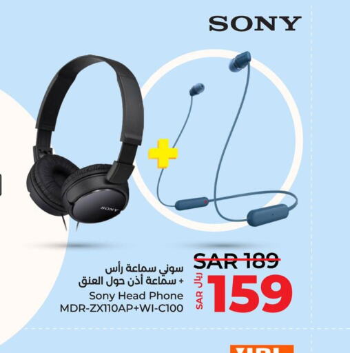 SONY Earphone  in LULU Hypermarket in KSA, Saudi Arabia, Saudi - Jubail