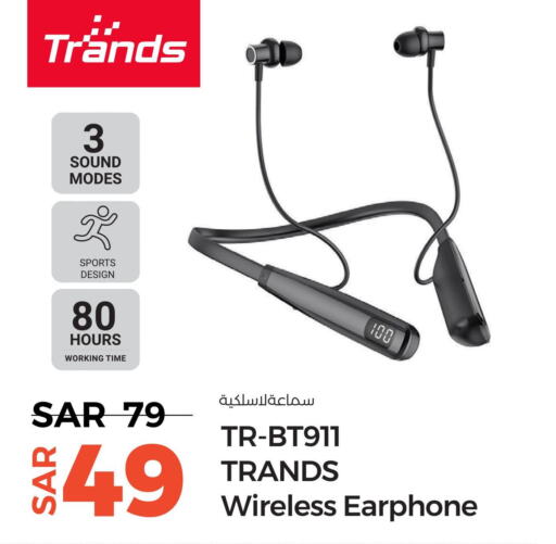 TRANDS Earphone  in LULU Hypermarket in KSA, Saudi Arabia, Saudi - Jeddah