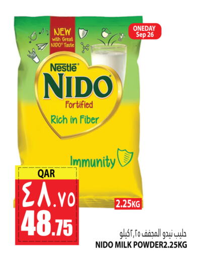 NIDO Milk Powder  in Marza Hypermarket in Qatar - Al Khor