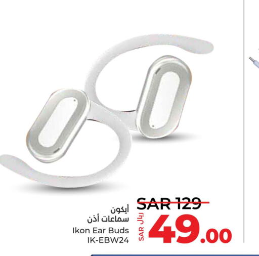 IKON Earphone  in LULU Hypermarket in KSA, Saudi Arabia, Saudi - Jeddah