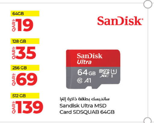 SANDISK ذاكرة فلاش  in لولو هايبرماركت in قطر - الشحانية