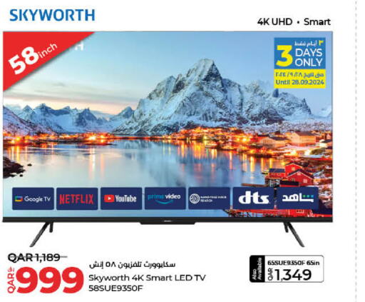 SKYWORTH Smart TV  in LuLu Hypermarket in Qatar - Al Wakra