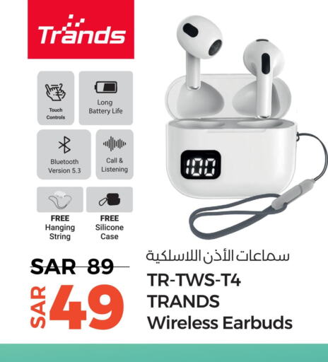 TRANDS Earphone  in LULU Hypermarket in KSA, Saudi Arabia, Saudi - Jeddah