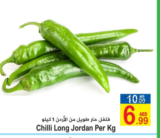  Chilli / Capsicum  in سن اند ساند هايبر ماركت ذ.م.م in الإمارات العربية المتحدة , الامارات - رَأْس ٱلْخَيْمَة