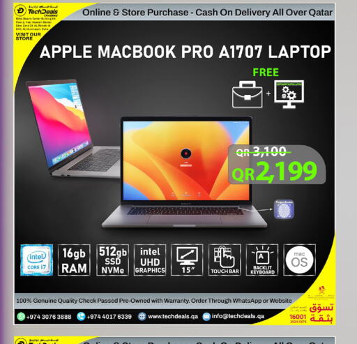 APPLE Laptop  in Tech Deals Trading in Qatar - Umm Salal