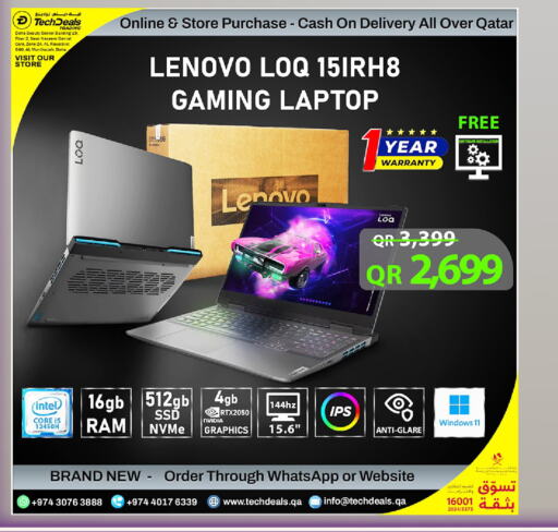 LENOVO Laptop  in Tech Deals Trading in Qatar - Umm Salal