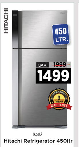 HITACHI Refrigerator  in Paris Hypermarket in Qatar - Al-Shahaniya