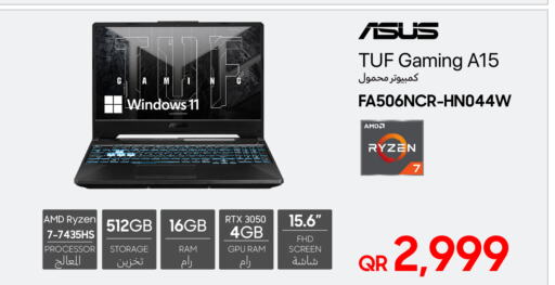 ASUS Laptop  in Techno Blue in Qatar - Al-Shahaniya