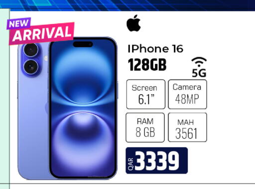 APPLE iPhone 16  in Al Rawabi Electronics in Qatar - Al Rayyan