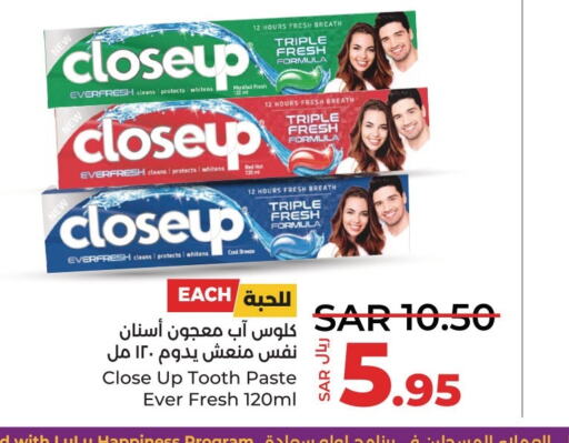 CLOSE UP Toothpaste  in LULU Hypermarket in KSA, Saudi Arabia, Saudi - Saihat