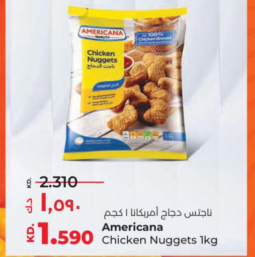 AMERICANA Chicken Nuggets  in Lulu Hypermarket  in Kuwait - Ahmadi Governorate