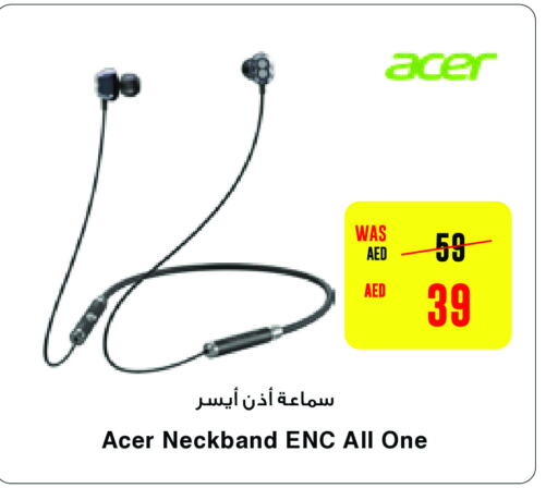 ACER سماعات أذن  in سبار هايبرماركت in الإمارات العربية المتحدة , الامارات - أبو ظبي