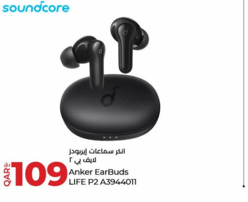 Anker Earphone  in LuLu Hypermarket in Qatar - Al-Shahaniya