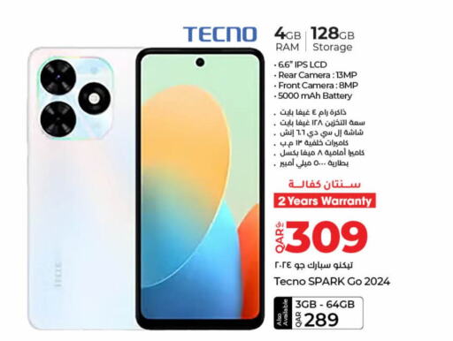 TECNO   in LuLu Hypermarket in Qatar - Al-Shahaniya