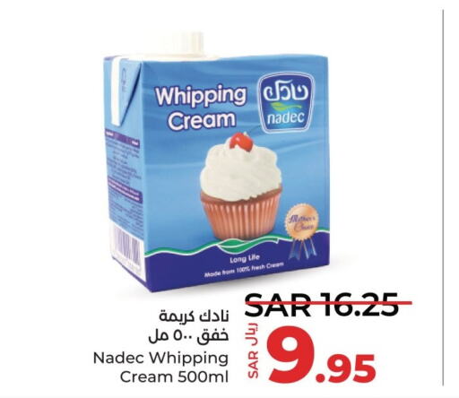 NADEC Whipping / Cooking Cream  in LULU Hypermarket in KSA, Saudi Arabia, Saudi - Qatif