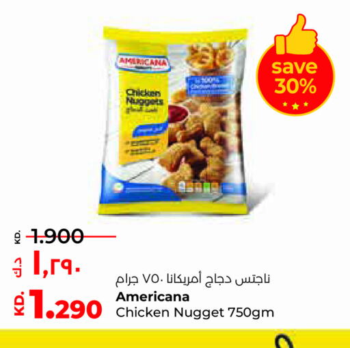 AMERICANA Chicken Nuggets  in Lulu Hypermarket  in Kuwait - Jahra Governorate