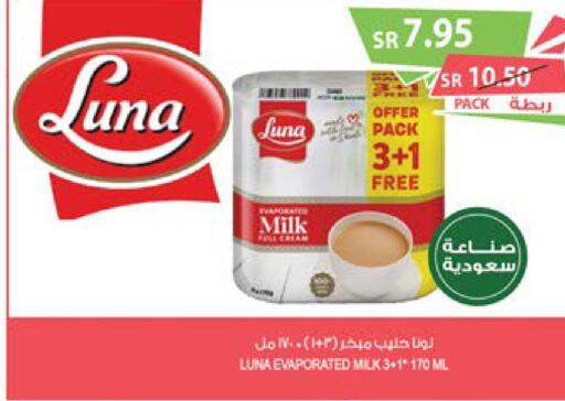 LUNA Evaporated Milk  in Farm  in KSA, Saudi Arabia, Saudi - Yanbu