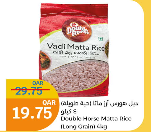 DOUBLE HORSE Matta Rice  in City Hypermarket in Qatar - Al Daayen