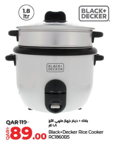 BLACK+DECKER Rice Cooker  in LuLu Hypermarket in Qatar - Al Daayen