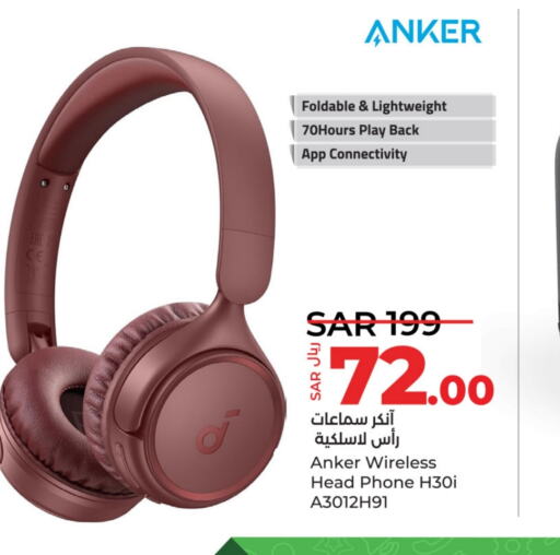 Anker Earphone  in LULU Hypermarket in KSA, Saudi Arabia, Saudi - Dammam