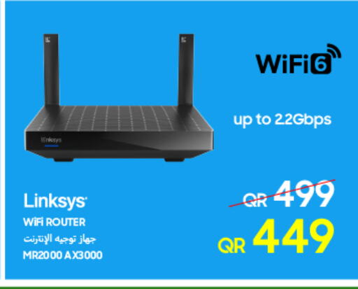 LINKSYS جهاز توجيه واي فاي  in Techno Blue in Qatar - Al-Shahaniya