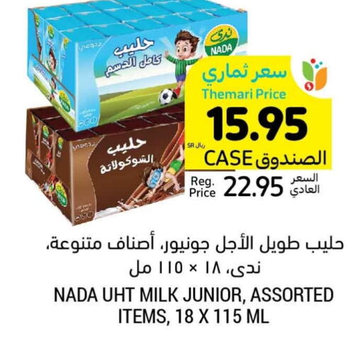 NADA Long Life / UHT Milk  in Tamimi Market in KSA, Saudi Arabia, Saudi - Medina