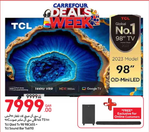 TCL QLED TV  in Carrefour in Qatar - Al Khor