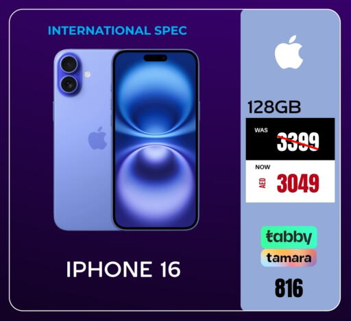 APPLE iPhone 16  in Britstar Mobiles in UAE - Abu Dhabi