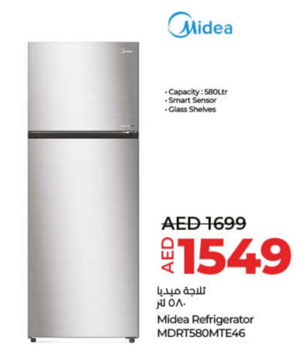 MIDEA Refrigerator  in Lulu Hypermarket in UAE - Umm al Quwain