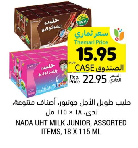 NADA Long Life / UHT Milk  in Tamimi Market in KSA, Saudi Arabia, Saudi - Jubail