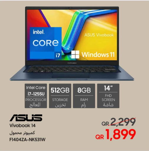 ASUS Laptop  in Techno Blue in Qatar - Al Khor