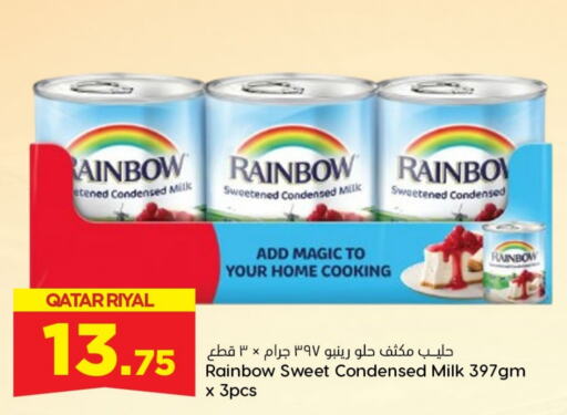 RAINBOW Condensed Milk  in Dana Hypermarket in Qatar - Al Khor