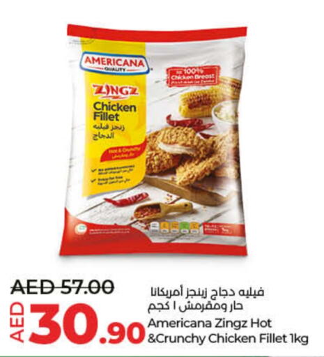 AMERICANA Chicken Fillet  in Lulu Hypermarket in UAE - Fujairah