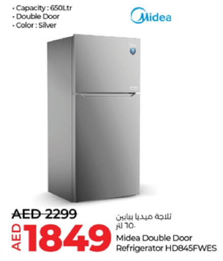 MIDEA Refrigerator  in Lulu Hypermarket in UAE - Dubai