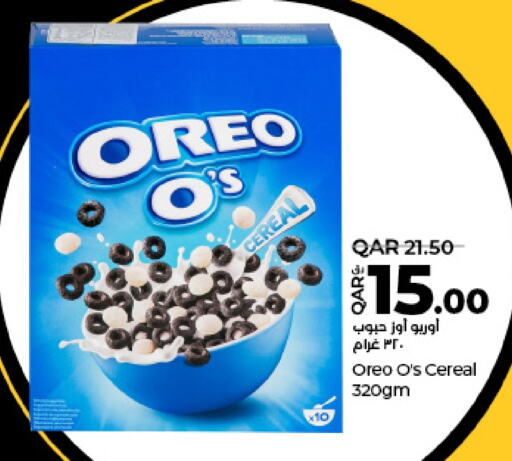 OREO Cereals  in LuLu Hypermarket in Qatar - Al Wakra