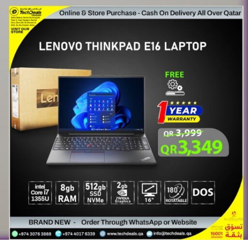 LENOVO Laptop  in Tech Deals Trading in Qatar - Al Wakra