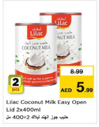 LILAC Coconut Milk  in Nesto Hypermarket in UAE - Dubai