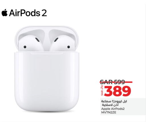 APPLE Earphone  in LULU Hypermarket in KSA, Saudi Arabia, Saudi - Al Hasa