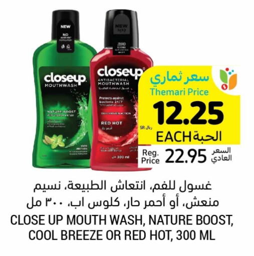 CLOSE UP Mouthwash  in Tamimi Market in KSA, Saudi Arabia, Saudi - Ar Rass