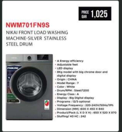 NIKAI Washing Machine  in Ansar Gallery in Qatar - Al Shamal