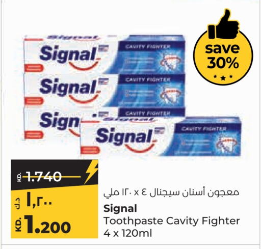 SIGNAL Toothpaste  in Lulu Hypermarket  in Kuwait - Kuwait City